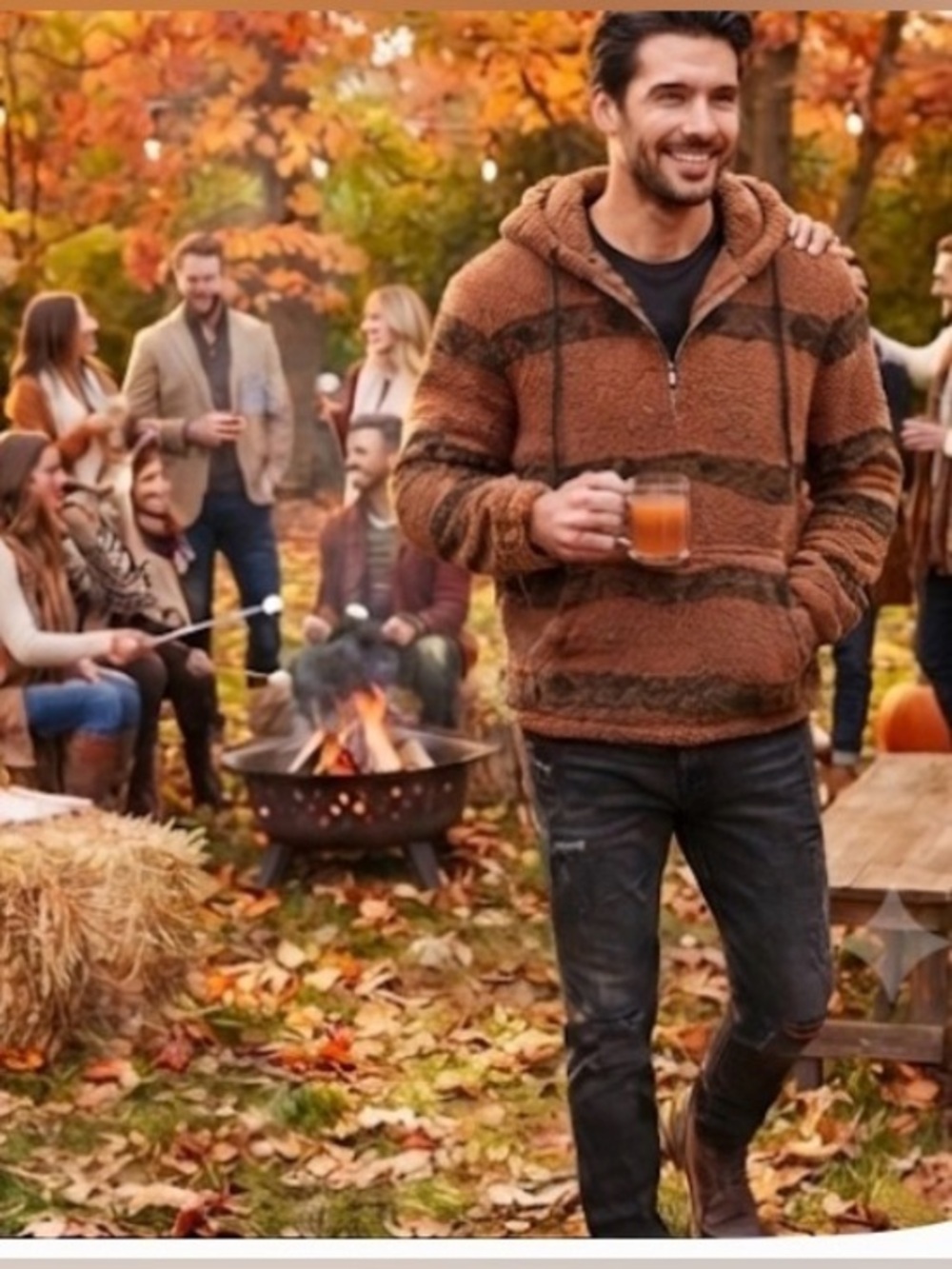 Men's Sherpa Hoodie from Brooklyn Clothing Co, Size Medium NWT